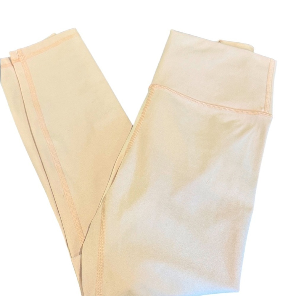 Zyia Brushed Muted Pink Leggings workout gym designer bottoms 6-8 pant